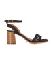 Chika10 Sandaler Clarita 01 sort -Hælhøjde 8 cm