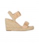 Chika10 Violet 06 beige sandaler -Hjde 8cm kile