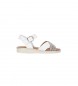 Chika10 Kids Sandalias de piel Mari 05 Blanco