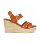 Chika10 Usnjene sandale Casares 01 brown