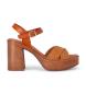 Chika10 Gotica Leather Sandals Up 05 brown
