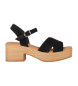 Chika10 Hachi 01 Sandaler i læder Sort