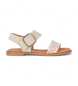 Chika10 Sandales en cuir Musaka 03 beige