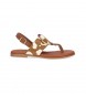 Chika10 Leather Sandals Naira 12 brown