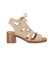 Chika10 Nuovi sandali in pelle beige Gotica 05