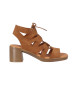 Chika10 Nuovi sandali Gotica 05 in pelle marrone