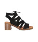 Chika10 Novo Gotica 05 Leather Sandals preto