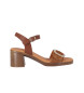 Chika10 Nuovi sandali Gotica 06 in pelle marrone