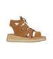 Chika10 Leather Sandals New Mudejar 02 brown