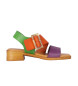 Chika10 Polea 01 Sandaler i läder flerfärgade