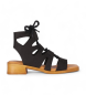 Chika10 Polea 03 sandaler i læder, sort