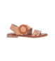 Chika10 Leather Sandals Re Musaka 03 brown
