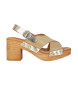 Chika10 San Marino 12 sandaler i guldlæder