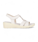 Chika10 Kandiski Leather Sandals 02672 white