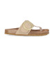 Chika10 Konil 02 beige sandaler i läder