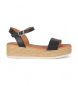 Chika10 Leather Sandals St Carly 5437 black