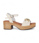 Chika10 Leather Sandals St Gersei 5383 off-white