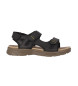 Chika10 Leren sandalen Yadir 01 zwart