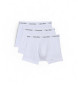 Calvin Klein Confezione da 3 boxer elasticizzati in cotone bianco