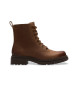Clarks Orinoco3 Style Usnjeni gležnjarji rjave barve