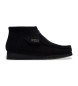 Clarks Wallabee leather ankle boots black