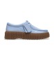 Clarks Sapatos de couro Torhill Bee azul