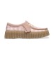 Clarks Sapatos de couro Torhill Bee rosa claro