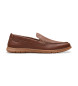 Clarks Flexway Step Leather Moccasins brown