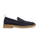 Clarks Skórzane mokasyny Martock Lo navy