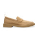 Clarks Skórzane mokasyny Martock Lo brązowe
