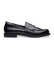 Clarks Mocasines de piel Straven Edge negro