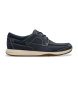 Clarks Sailview Lace leren bootschoenen marine