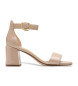 Clarks Ezoria Mae Beige Ledersandalen