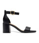 Clarks Ezoria Mae Ledersandalen schwarz