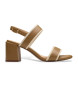 Clarks Ezoria Sling taupefarbene Ledersandalen