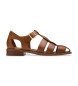 Clarks Skórzane sandały Hana Sun w kolorze brązowym