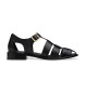 Clarks Skórzane sandały Hana Sun czarne