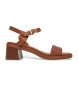 Clarks Braune Jaylan Ray Ledersandalen