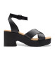 Clarks Usnjeni sandali Nerisa Pearl black