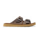 Clarks Solsbury Riemchensandalen aus Leder braun
