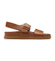 Clarks Braune Torford Riemchensandalen aus Leder