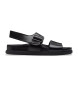 Clarks Torford Riemchensandalen aus Leder schwarz