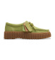 Clarks Scarpe in pelle verde Torhill Bee