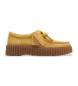 Clarks Scarpe in pelle gialla Torhill Bee