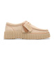 Clarks Scarpe in pelle beige Torhill Bee