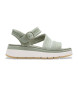 Clarks Sandales en cuir Tuscan Strap vert