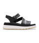 Clarks Tuscan Strap leather sandals black