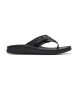 Clarks Sandlias de couro Wesley Sun preto