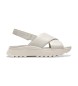 Clarks Sandales en cuir DashLite Wish blanc