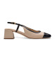 Clarks Nyta45 Sling sapatos de couro bege